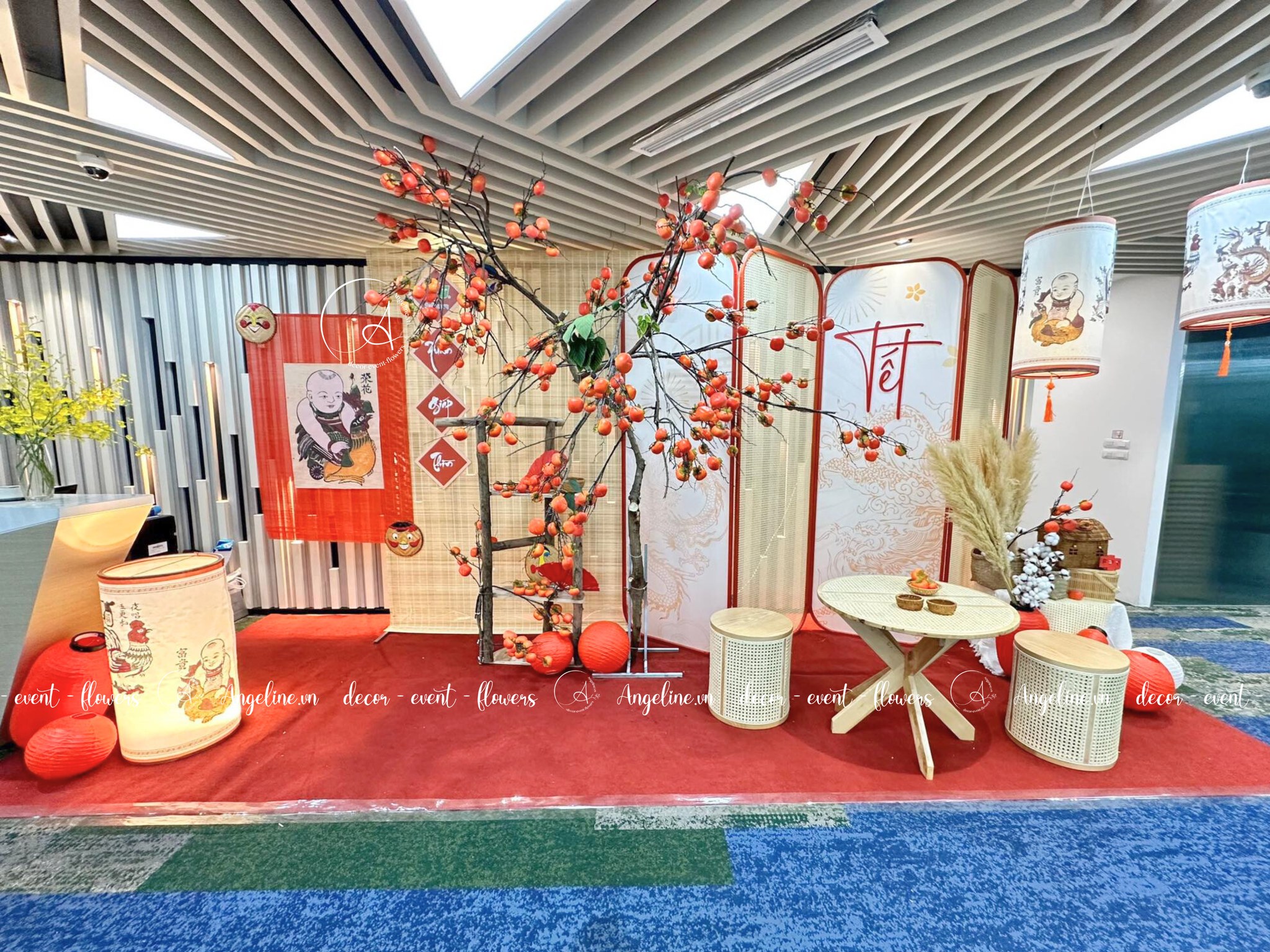 Trang trí tết cho văn phòng