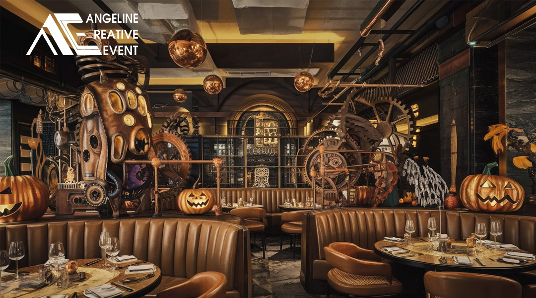 Trang trí Halloween cho nhà hàng phong cách Steampunk