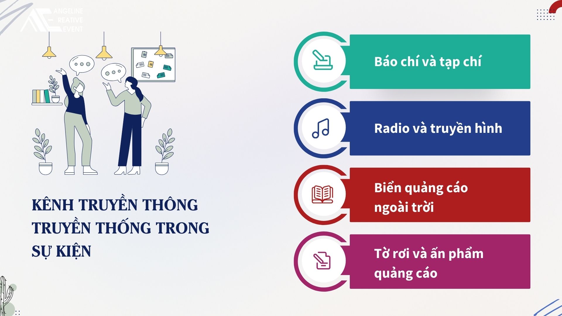 Kênh truyền thông truyền thống trong sự kiện